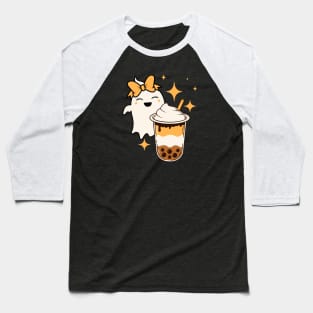 Ghostly Good Bubble Tea Baseball T-Shirt